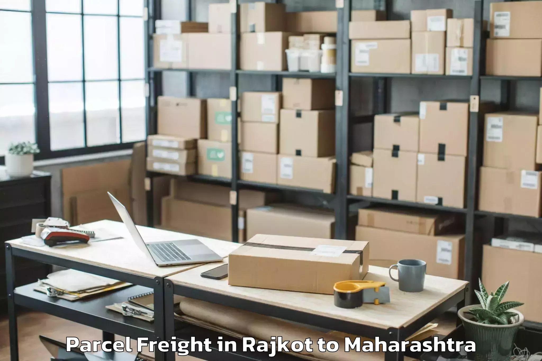 Book Rajkot to Pulgaon Parcel Freight